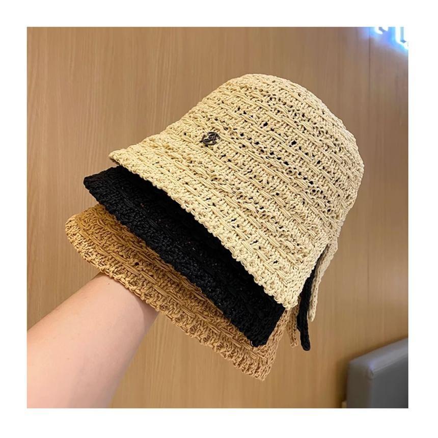 Straw Cloche Hat Product Image