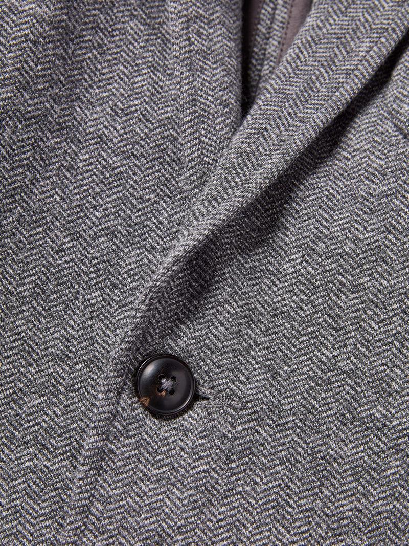 Inlet Knit Tweed Blazer - Steel Rock Herringbone Product Image