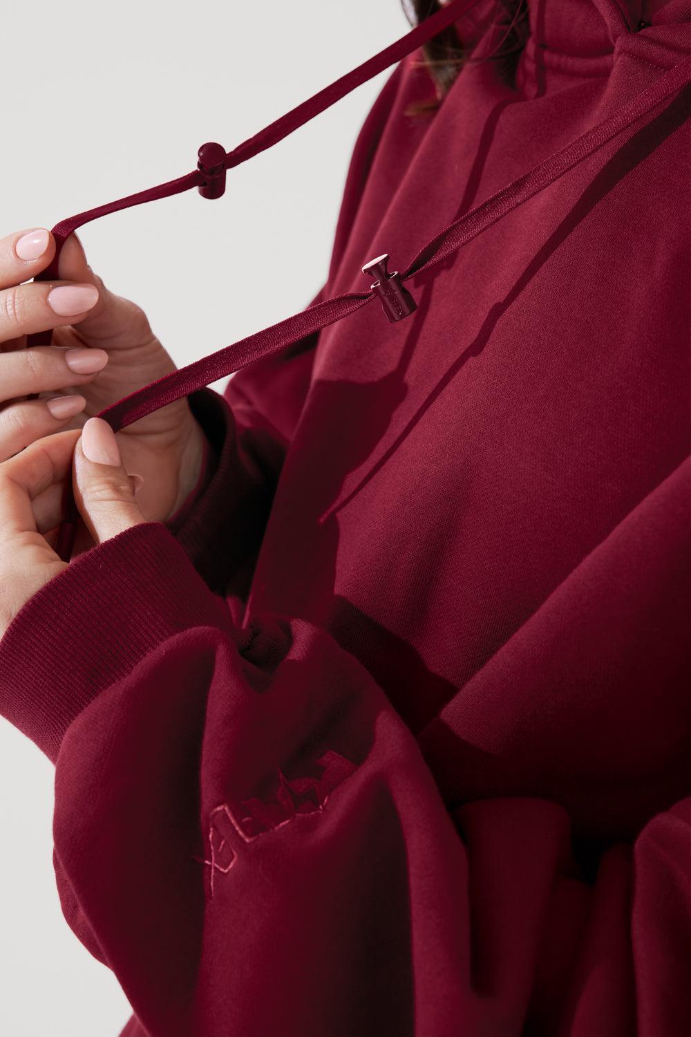 Pullover Cloud Hoodie - Crimson  Product Image