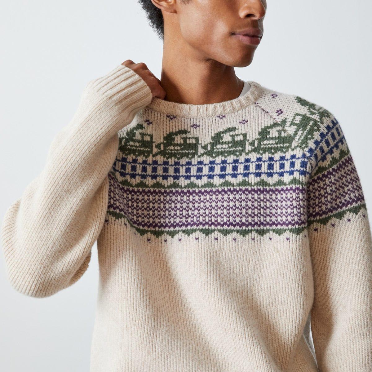 X TODD SNYDER TRAIN FAIR ISLE CREW (FLOAT JACQUARD) Product Image