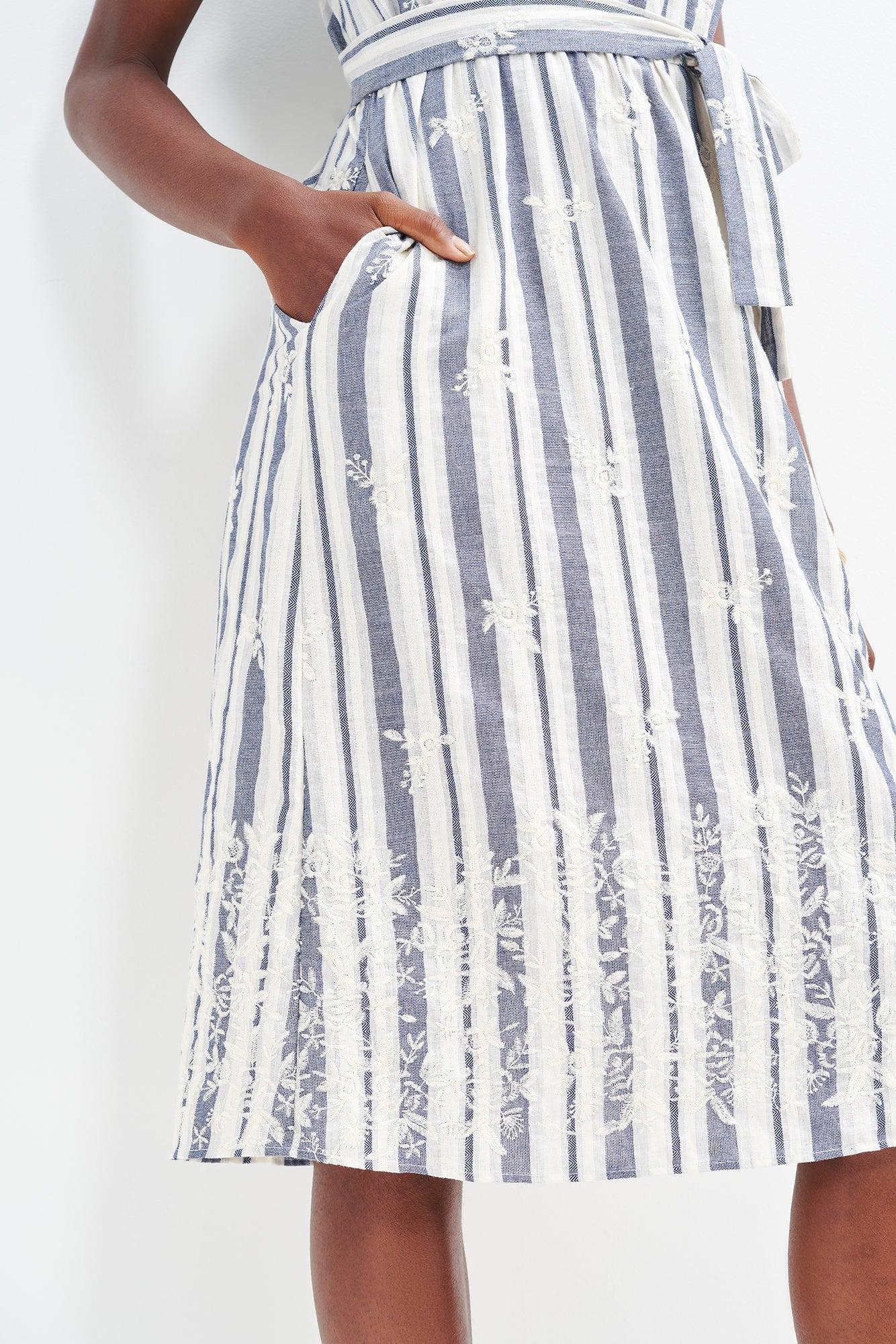 Jameela Upcycled Dress - Summer Stripe - ReAmour Product Image