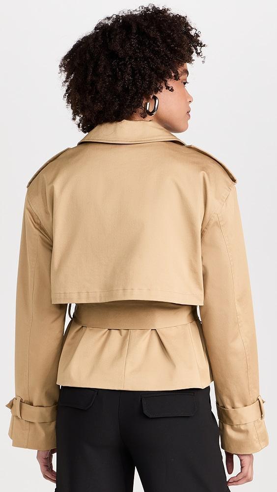 Favorite Daughter The Cropped Charles Trench Coat | Shopbop Product Image