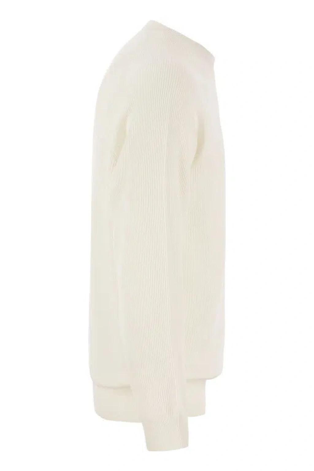 BRUNELLO CUCINELLI Cotton Sweater In Beige Product Image