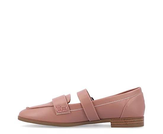 Womens Journee Collection Tru Comfort Foam Caspian Square Toe Loafer Flats Pink Product Image