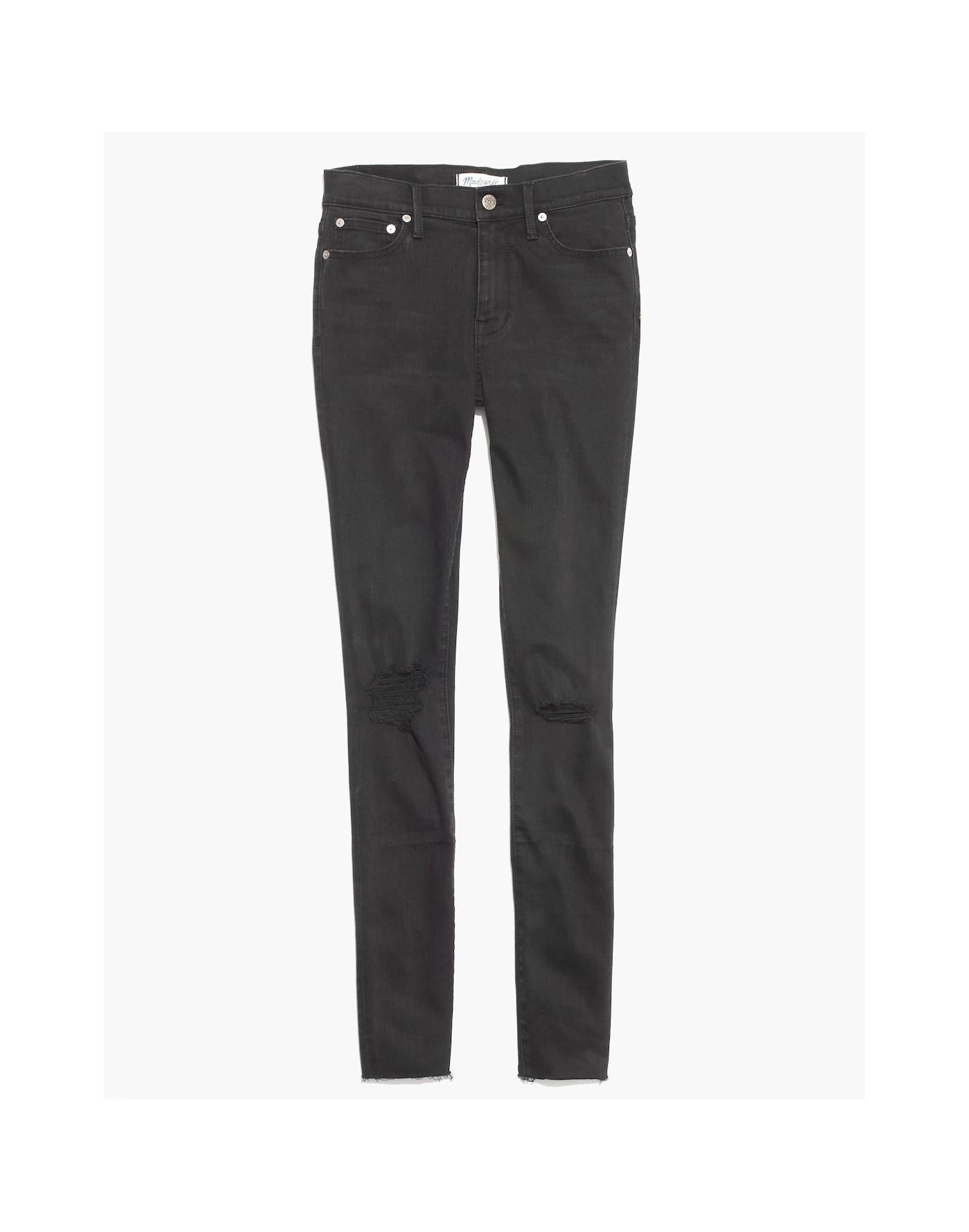 Tall 9" High-Rise Skinny Jeans in Black Sea Product Image