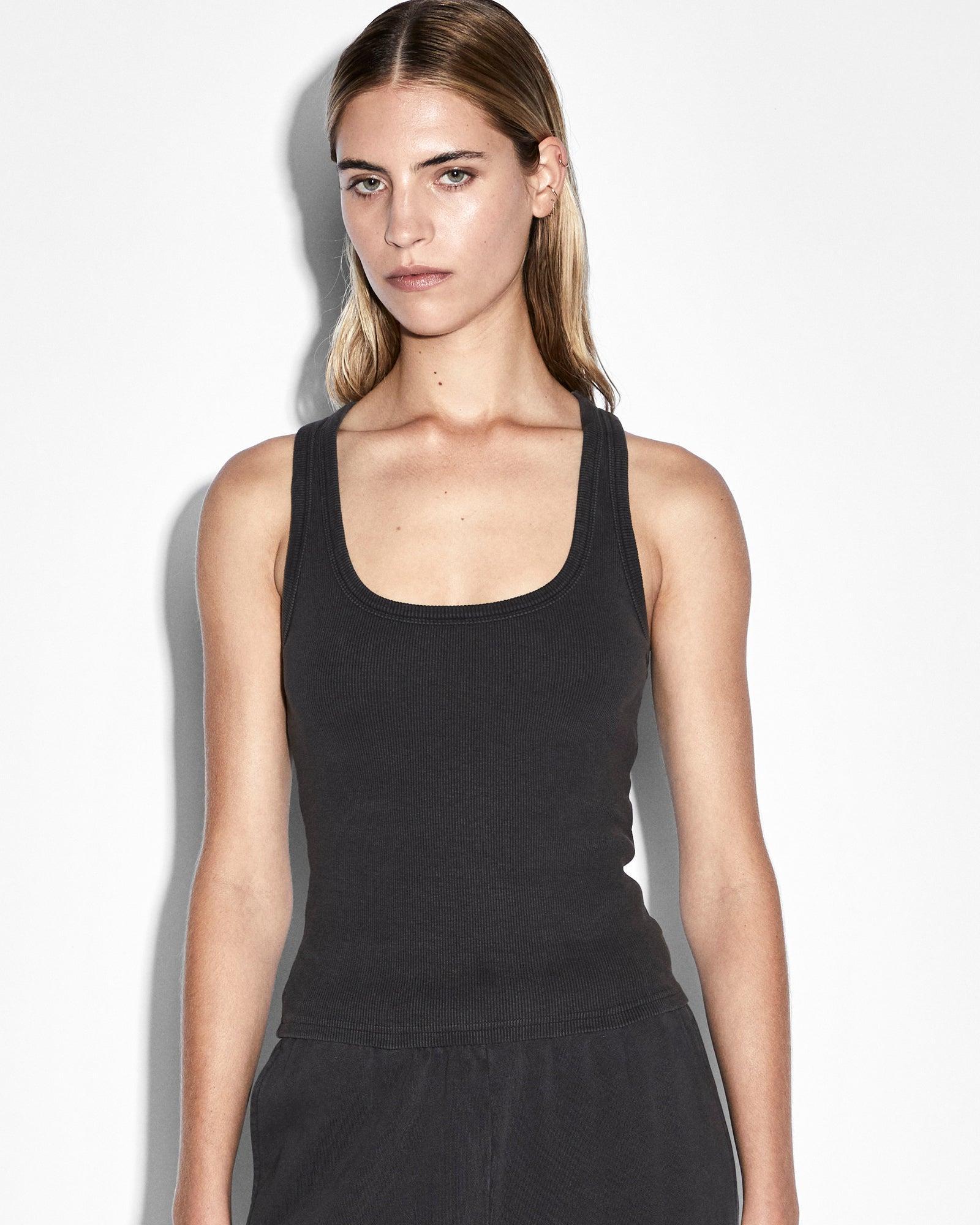3X4 ORIGIN TANK WASHED BLACK Female Product Image
