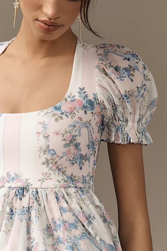 Selkie The Heiress Puff-Sleeve Mini Dress Product Image