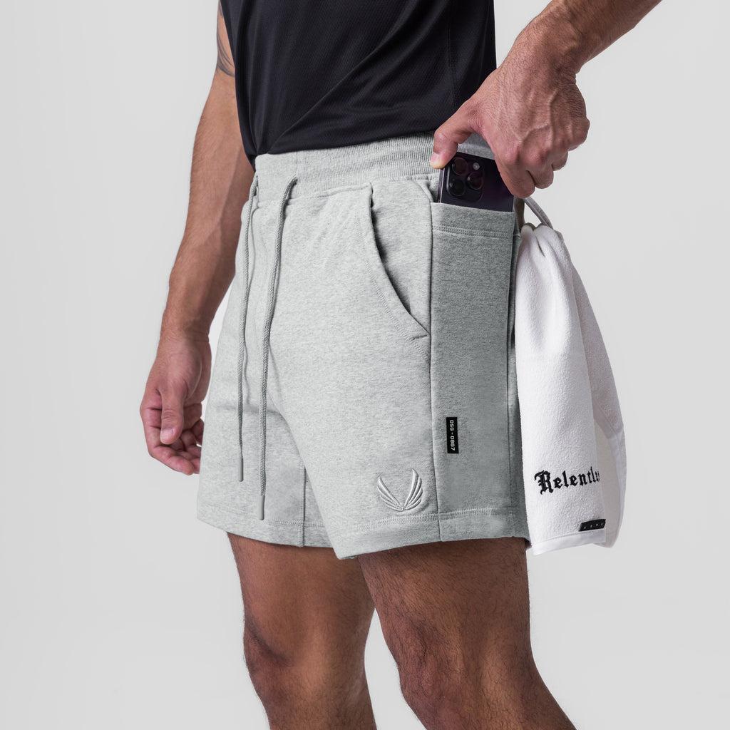 0867. Tech-Terry™ Sidelock Sweat Short - Heather Grey Product Image