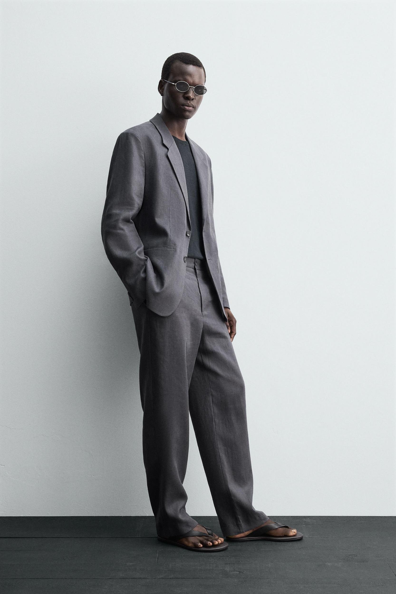 100% LINEN SUIT BLAZER Product Image