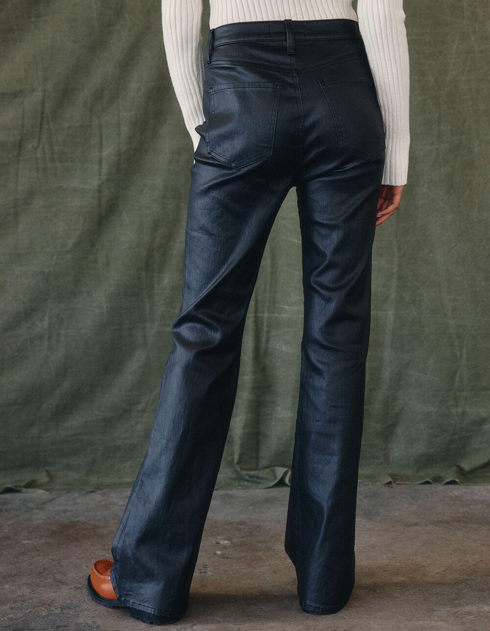 DAZE Go Getter Womens Coated Flare Pants - BLACK Product Image