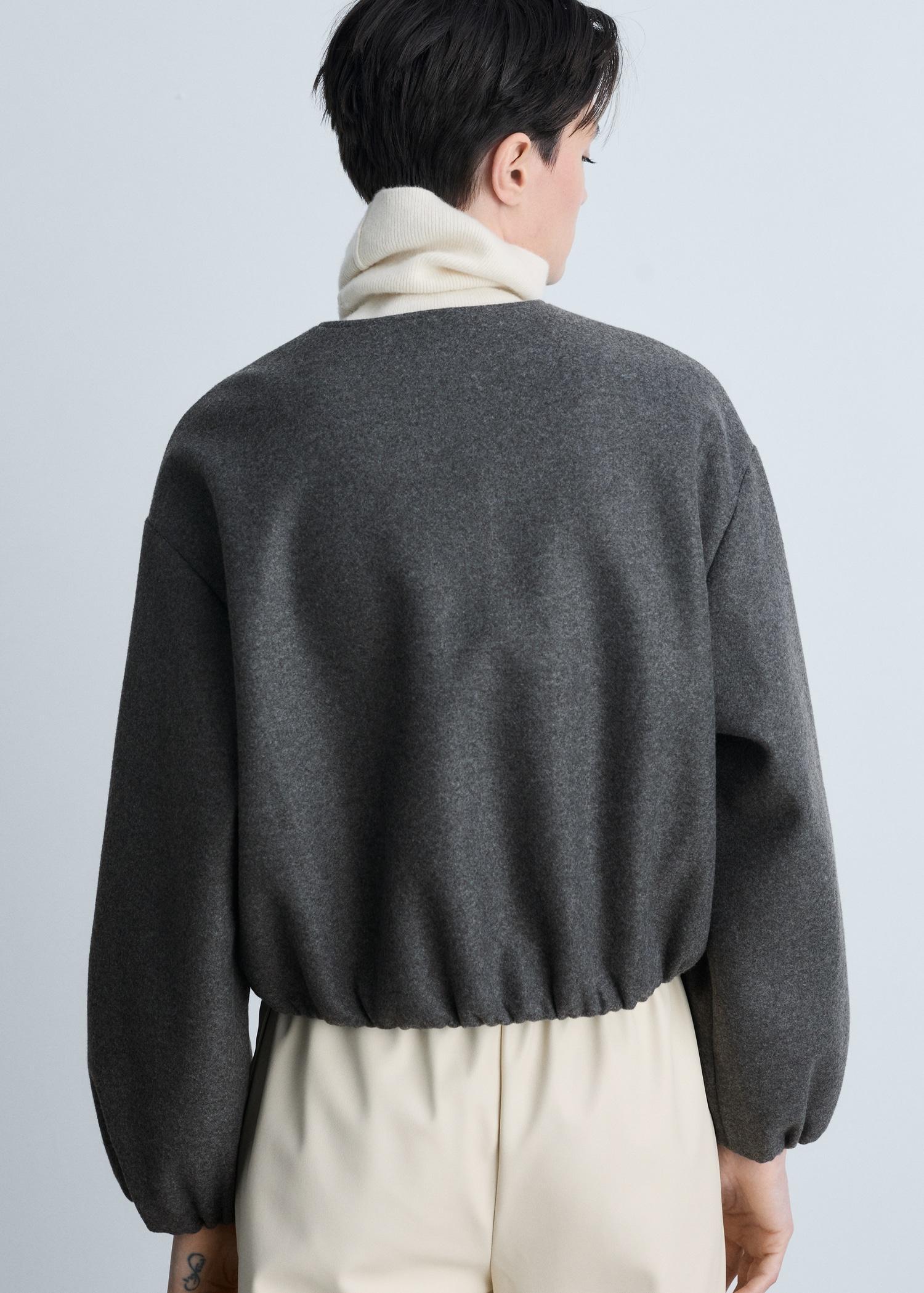 Gathered bomber jacket - Women | MANGO USA Product Image
