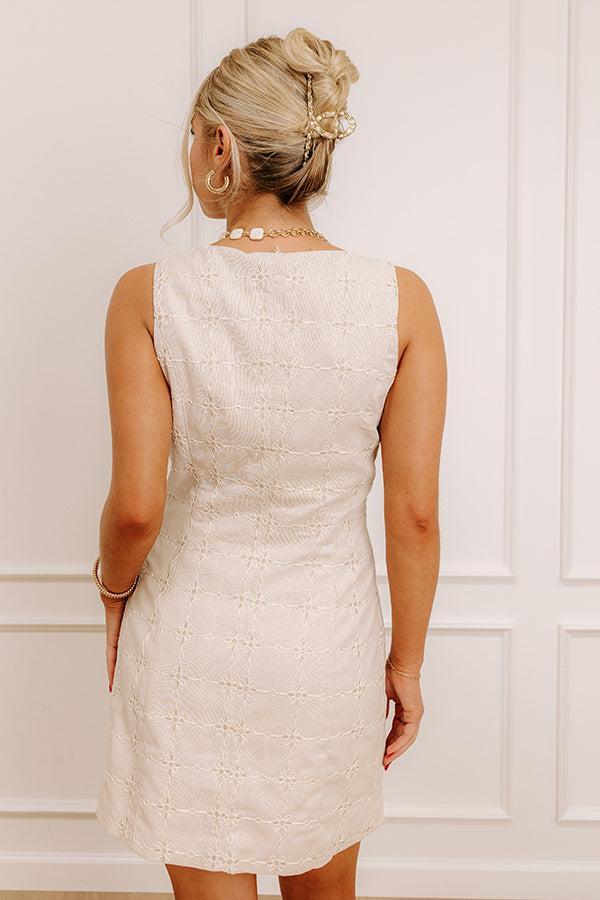Central Park Chic Embroidered Mini Dress Product Image