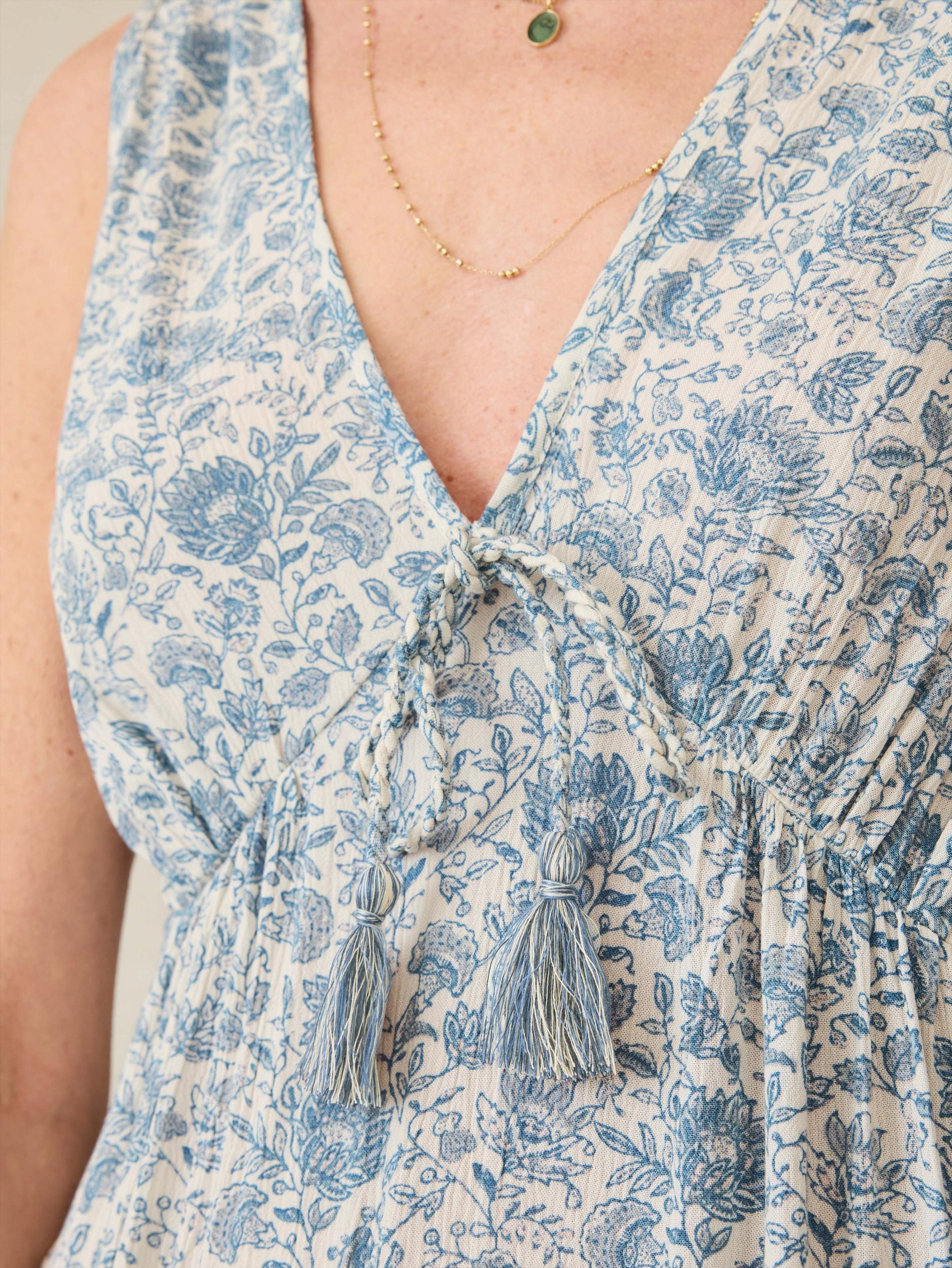 Eden Dress - Blue Water Floral Female Product Image