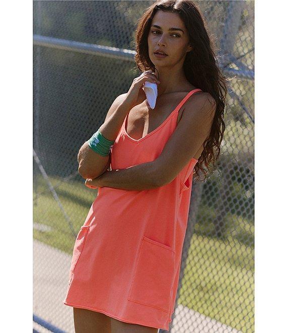 FP Movement Hot Shot V-Neck Sleeveless Patch Pocket Mini Dress Product Image