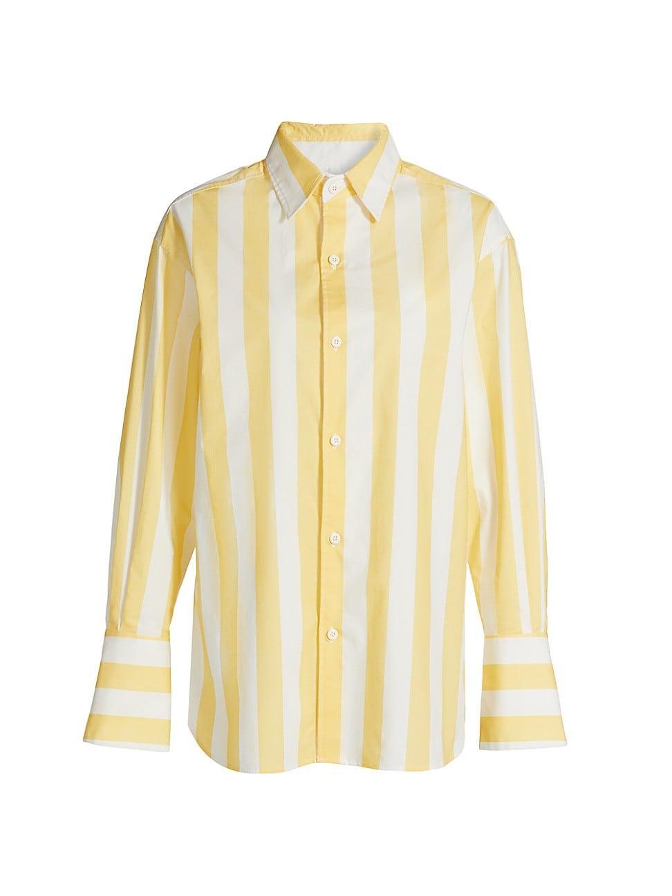 Womens Cabana Stripe Cotton Shirt Product Image