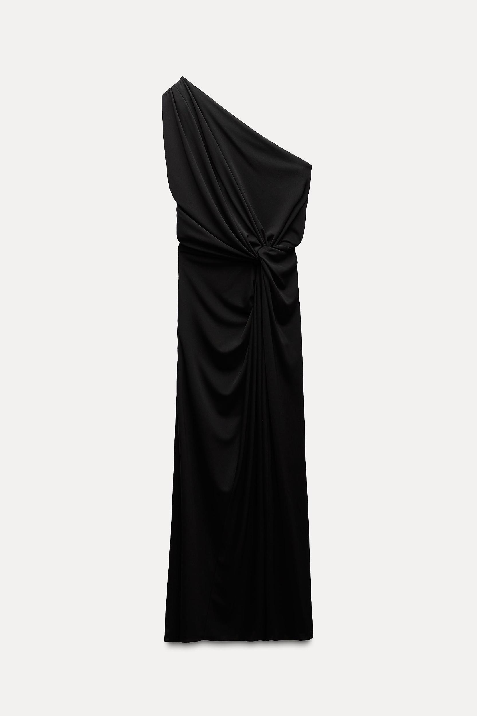 DRAPED ASYMMETRIC DRESS ZW COLLECTION Product Image