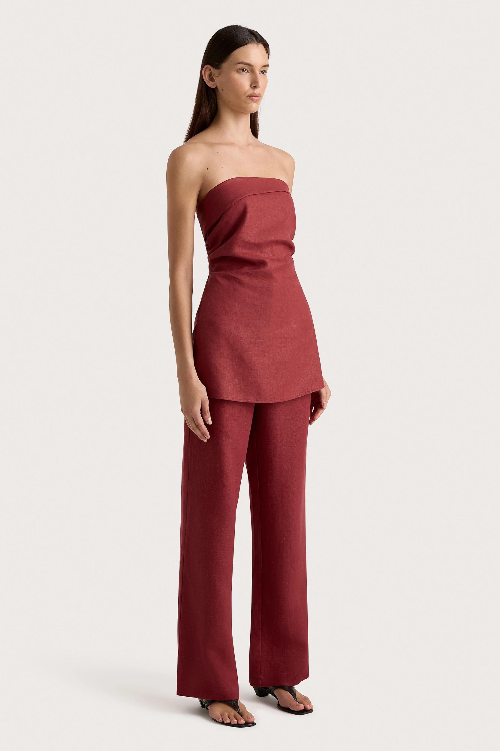 Lulea Pant Wine - Final Sale Product Image
