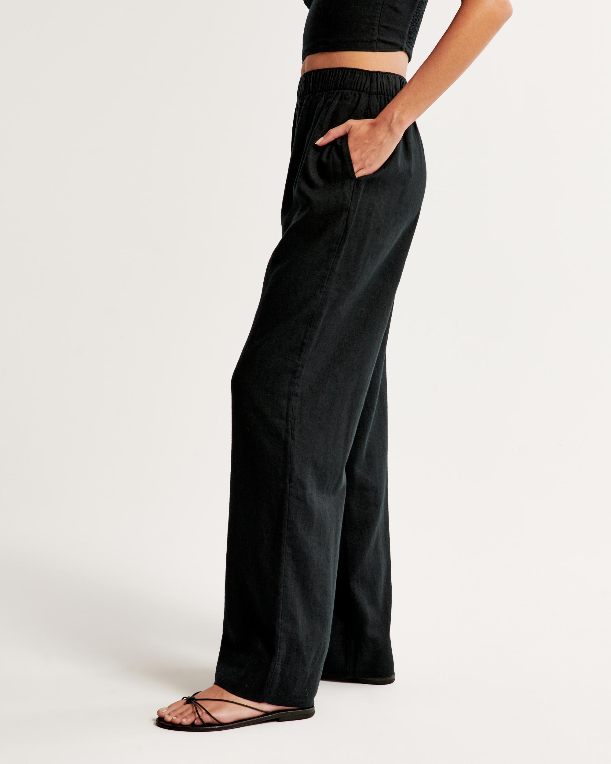 Linen-Blend Pull-On Pant Product Image