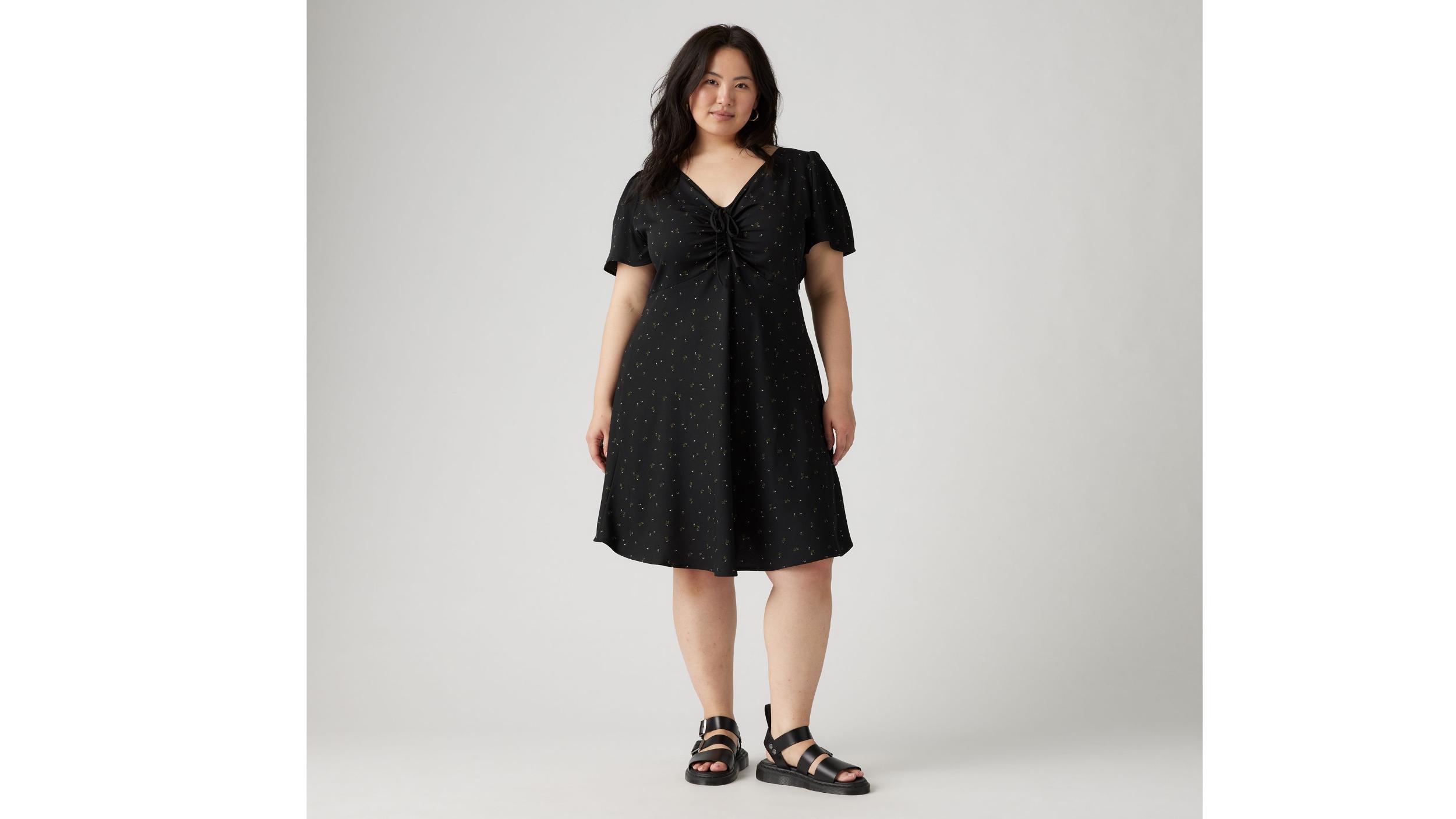 Delray Short Sleeve Mini Dress (Plus Size) Product Image