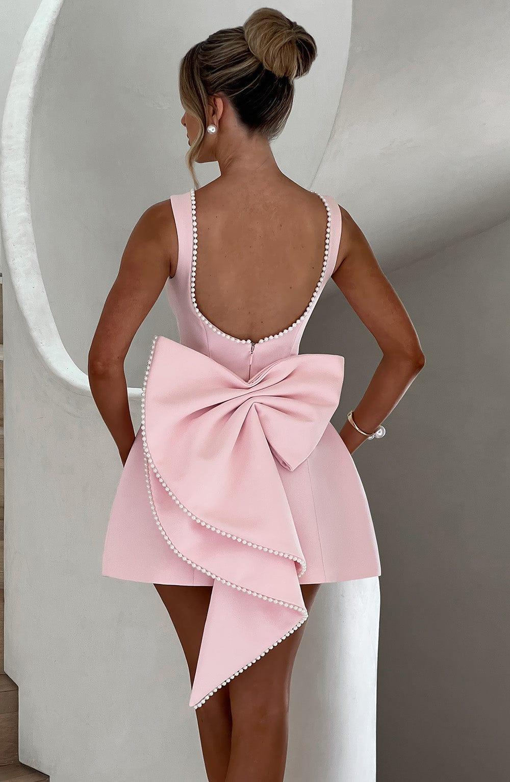 Carrie Mini Dress - Blush Product Image