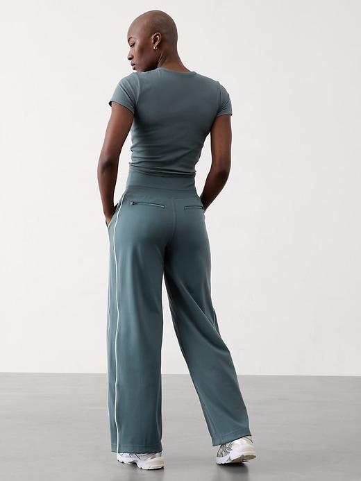 Venice High Rise Track Stripe Wide Leg Pant Product Image