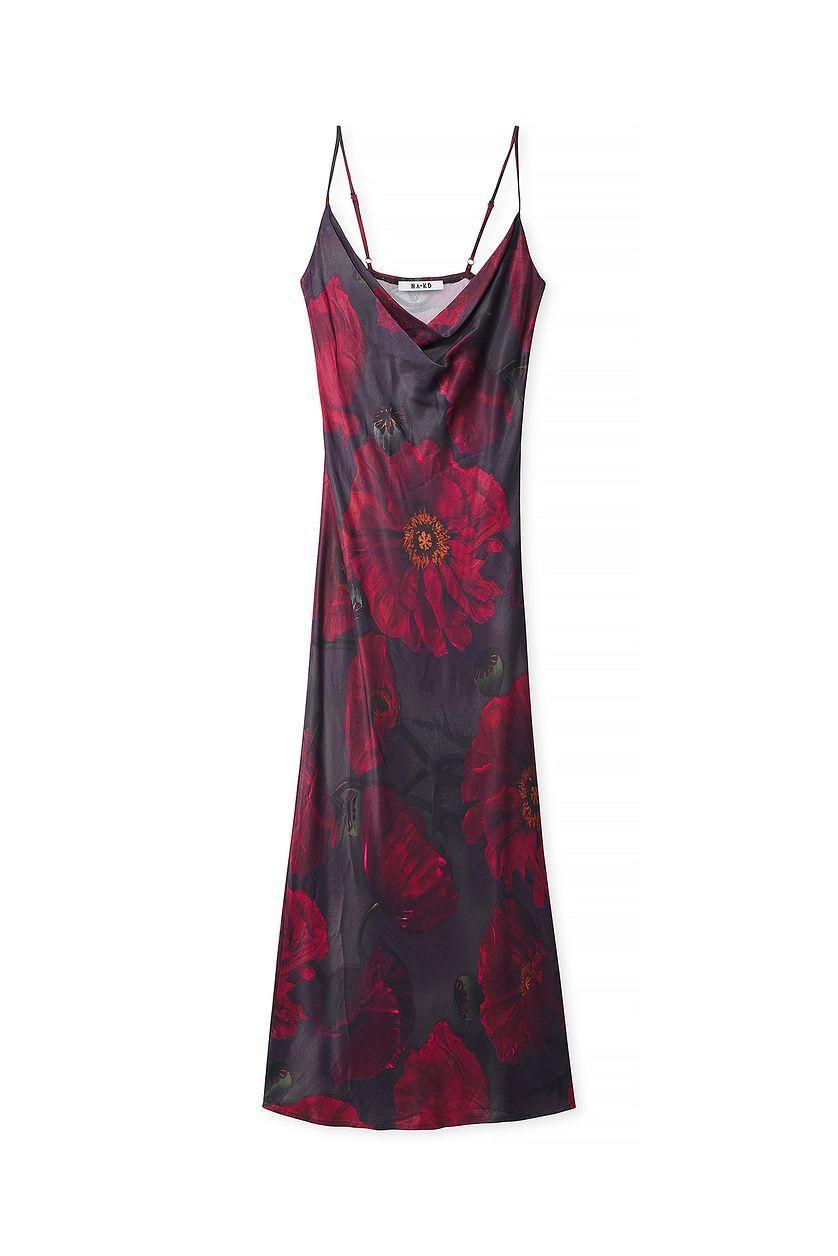 Waterfall Midi Slip Dress Product Image
