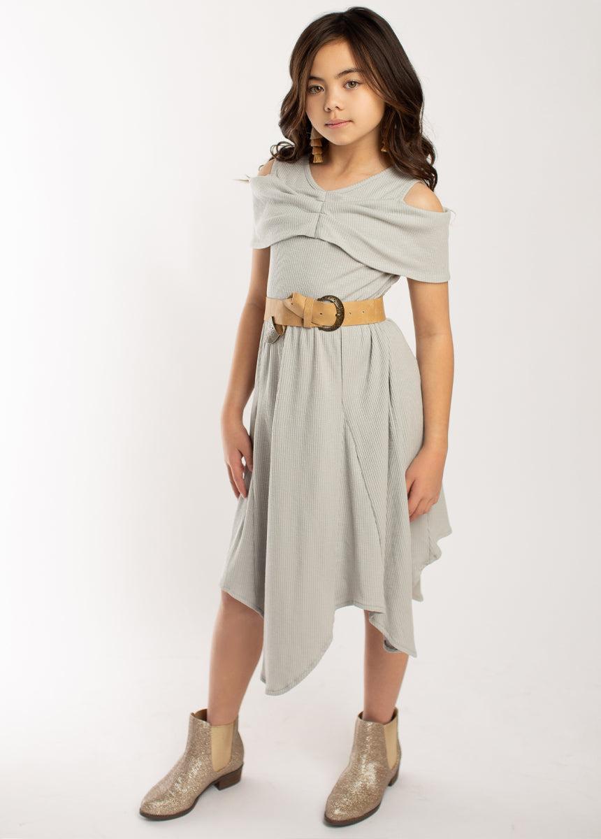Medora Dress in Dove Girls Product Image