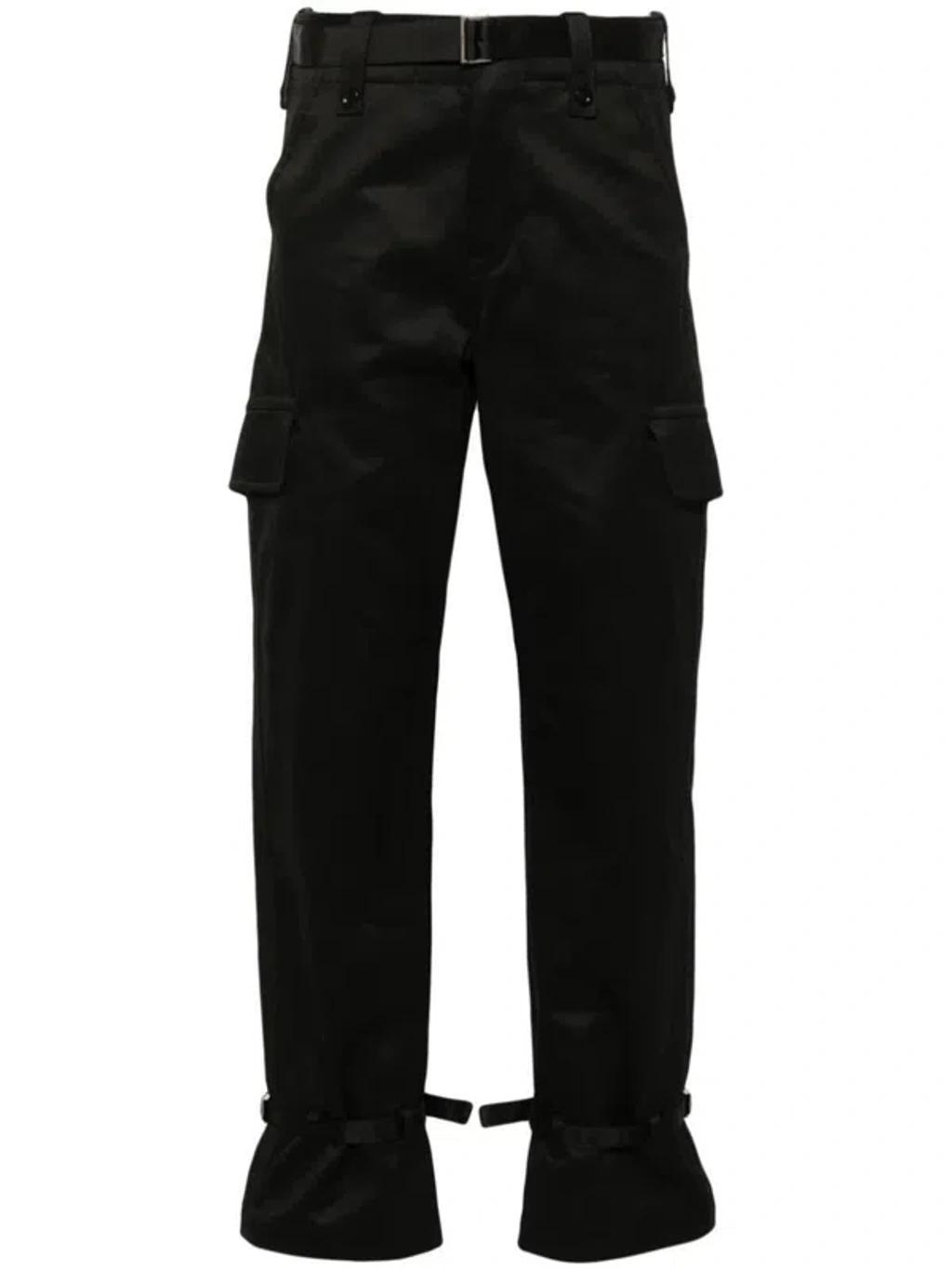 SACAI Cotton Chino Pants In Black Product Image