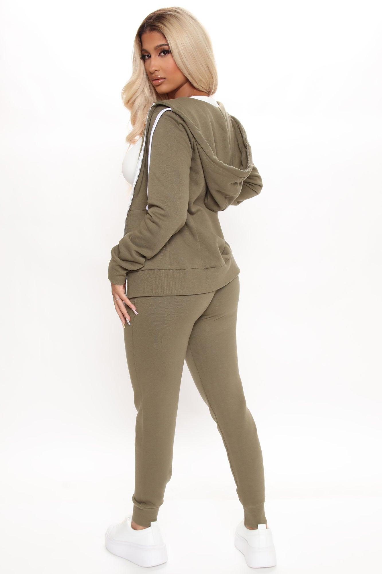 Relaxed Vibe Joggers - Olive Product Image