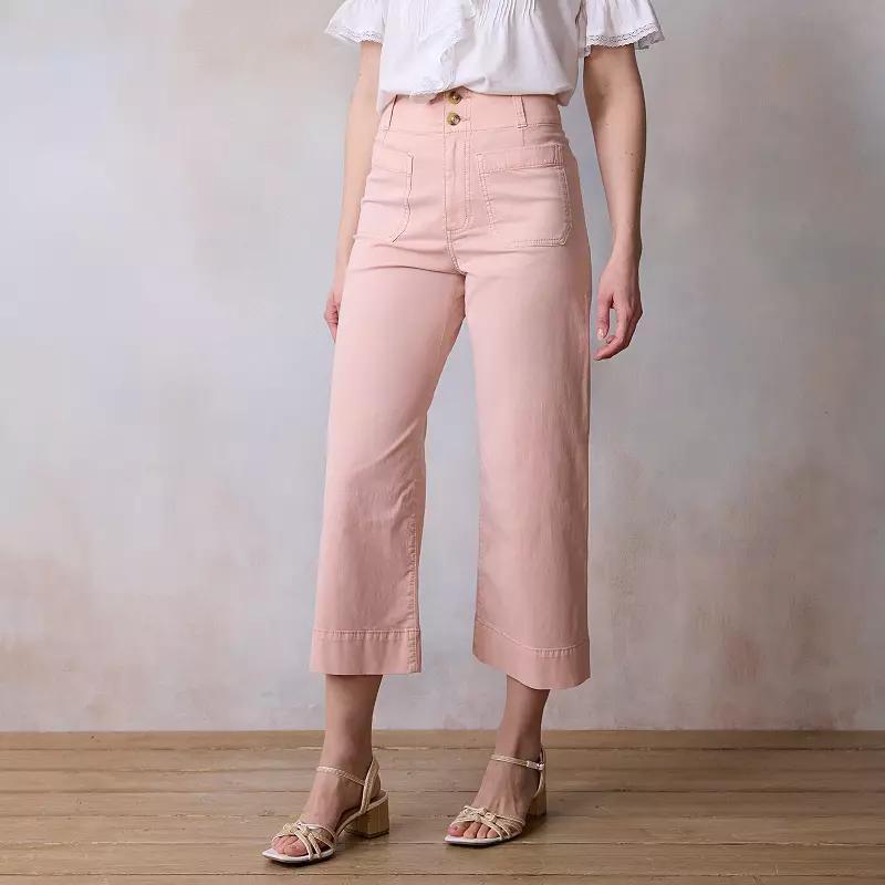 Womens LC Lauren Conrad Wildflower Wide Leg Pants Product Image