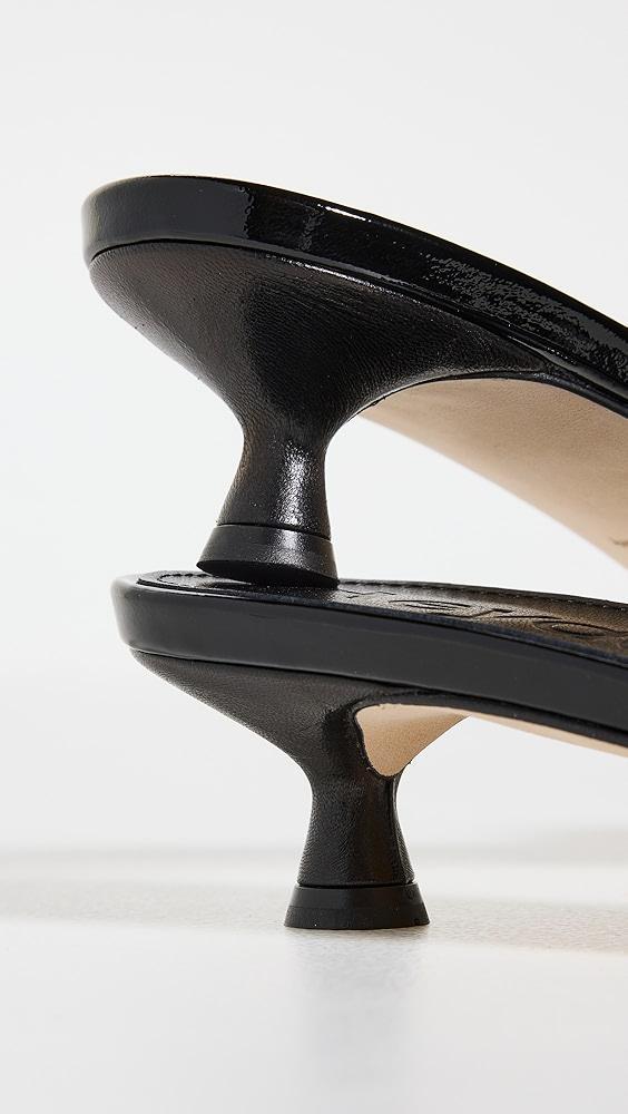 AEYDE Stina Patent Calf Leather Black Sandals | Shopbop Product Image