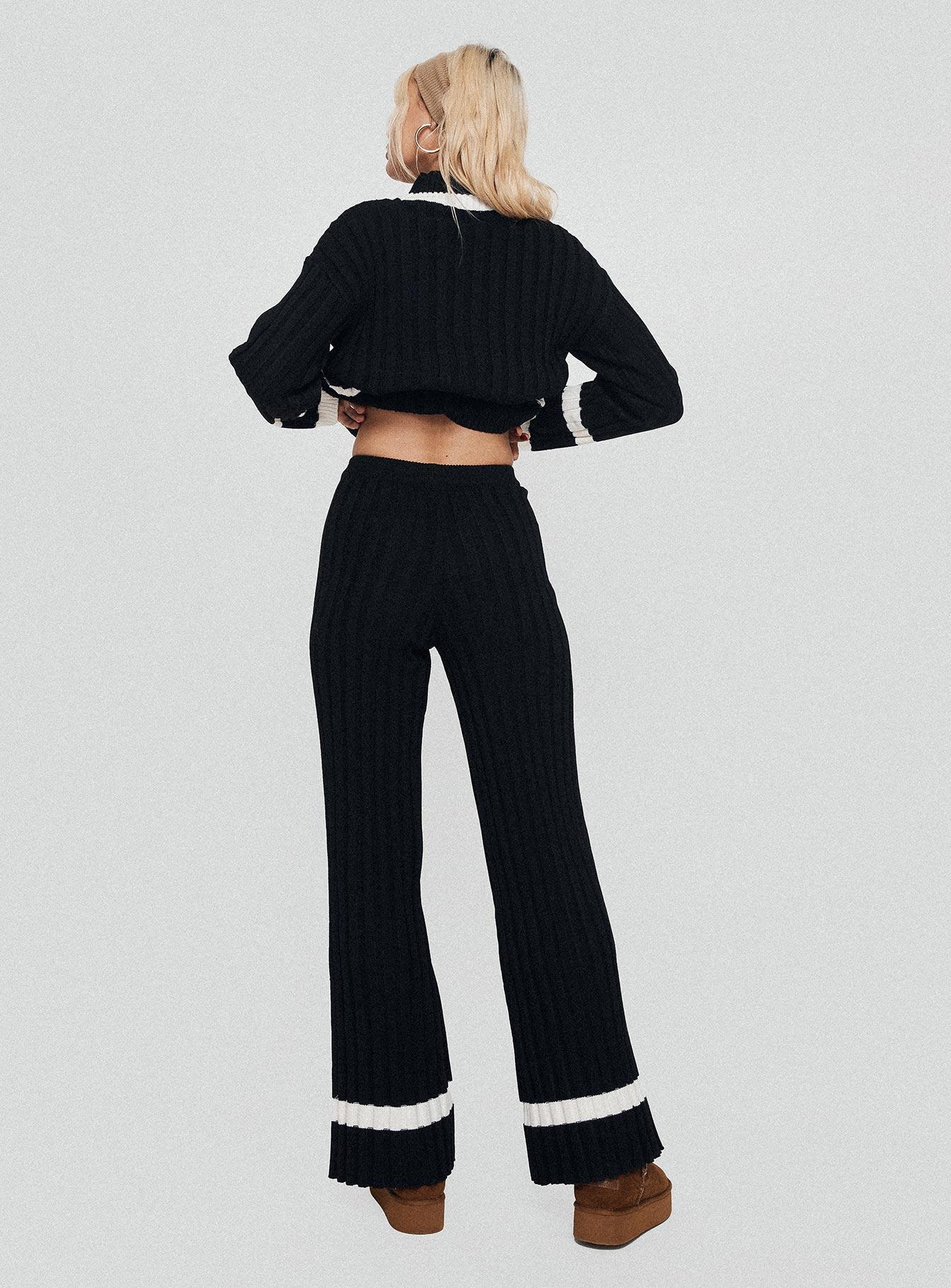 Montenegro Knit Pants Black / Cream Product Image