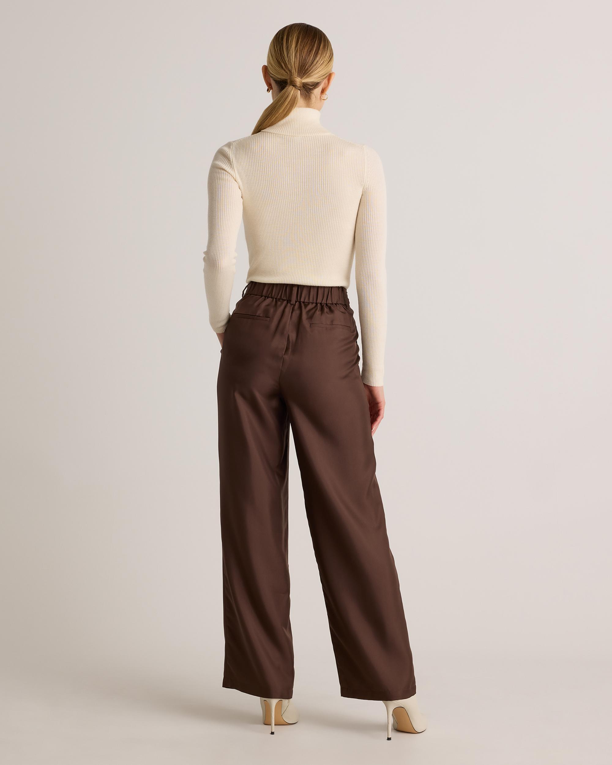 Quince | Women's 100% Silk Twill Trouser Cotton-Silk Product Image