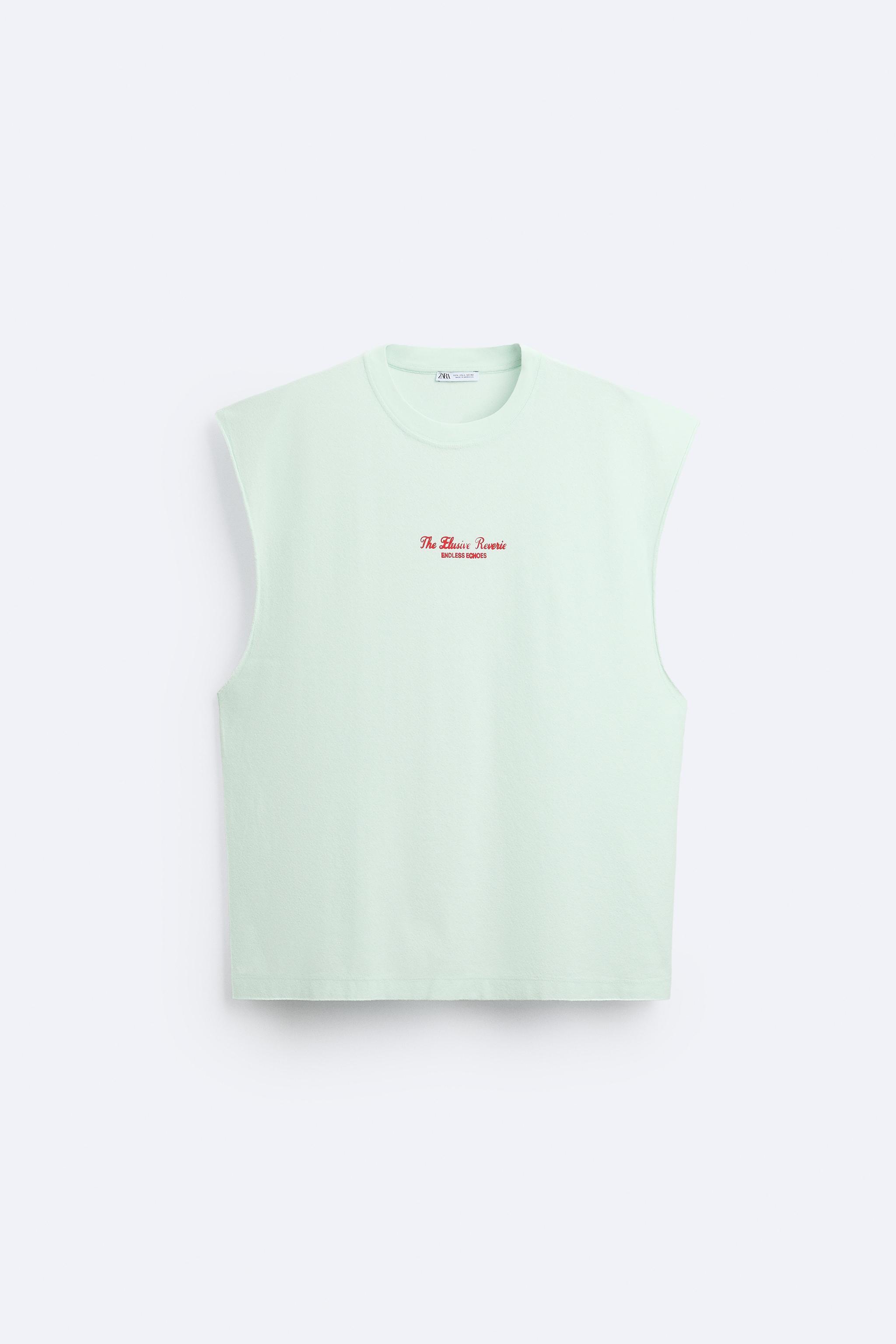 PRINTED TEXT JACQUARD T-SHIRT Product Image