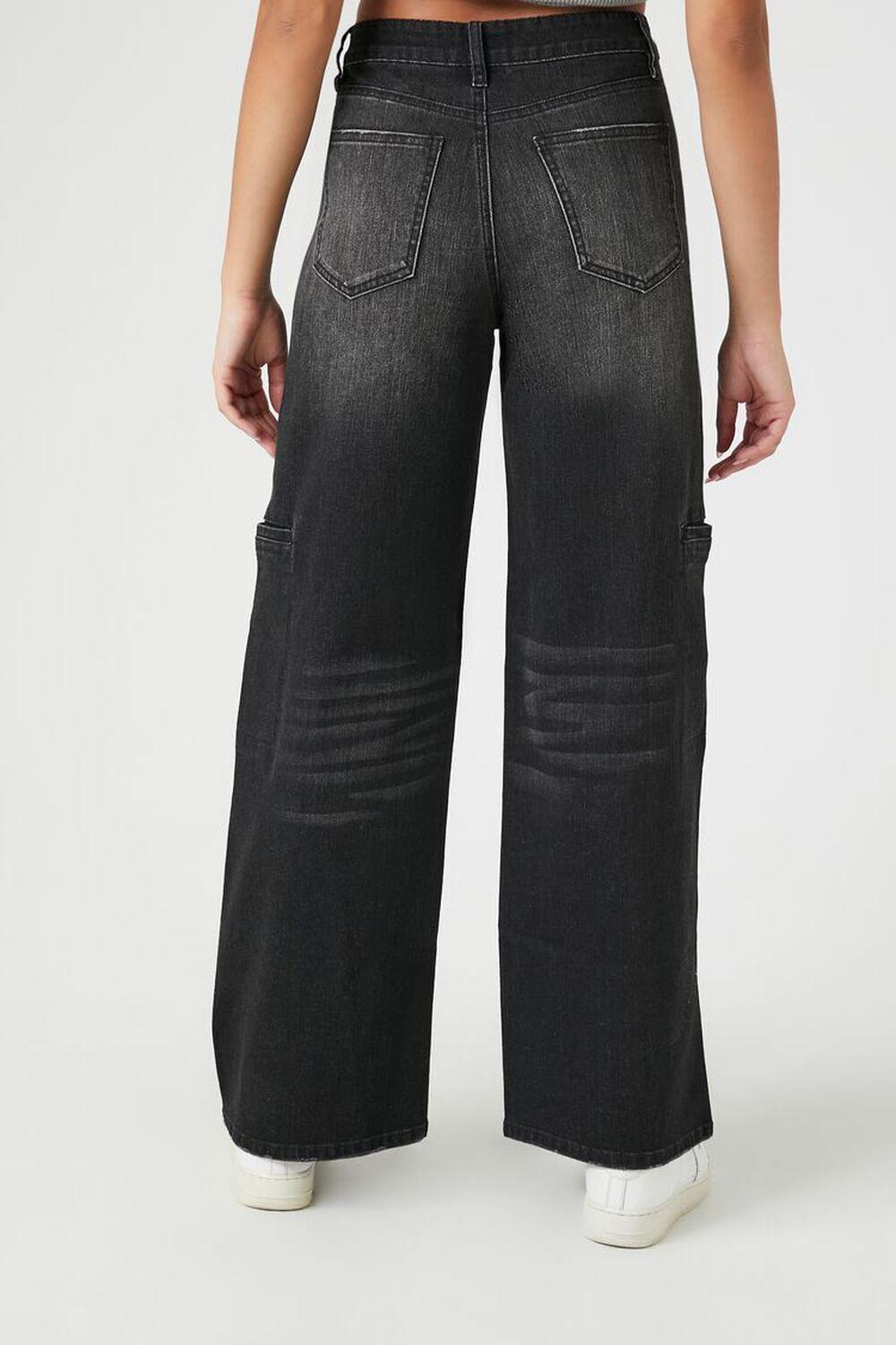 Stone Wash Wide-Leg Jeans | Forever 21 Product Image