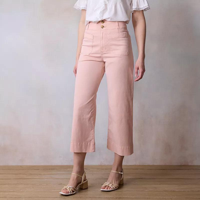 Womens LC Lauren Conrad Wildflower Wide Leg Pants Product Image