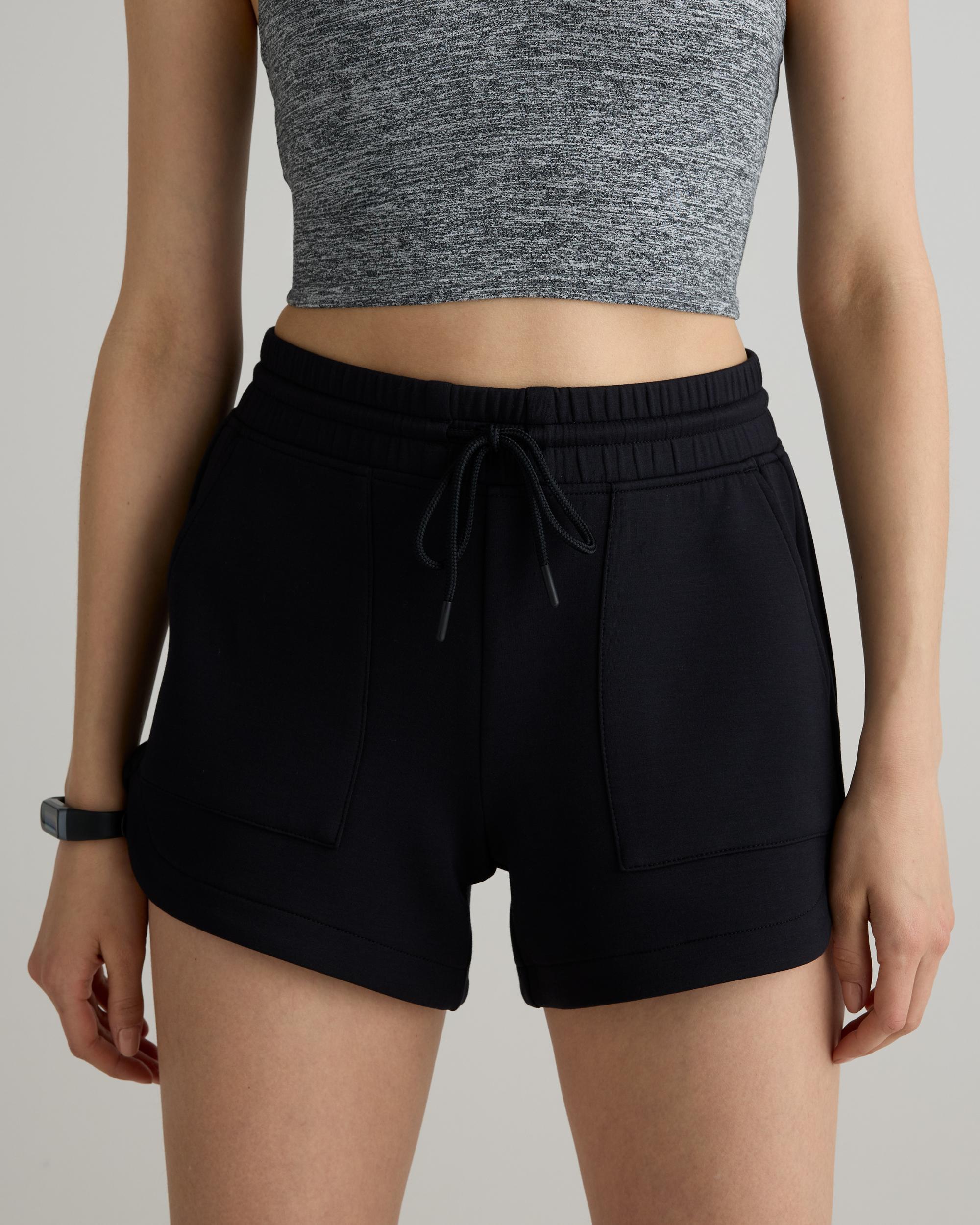 Quince | Women's CloudComfort High-Rise Sweatshort Tencel Product Image