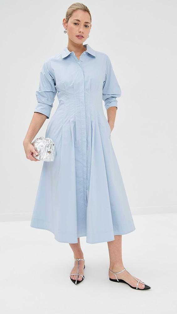 SIMKHAI Jazz Pintuck Midi Dress | Shopbop Product Image