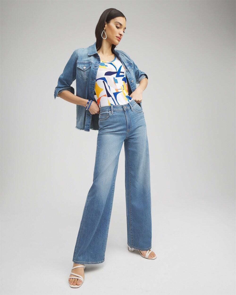 High Rise Wide Leg Jeans Product Image