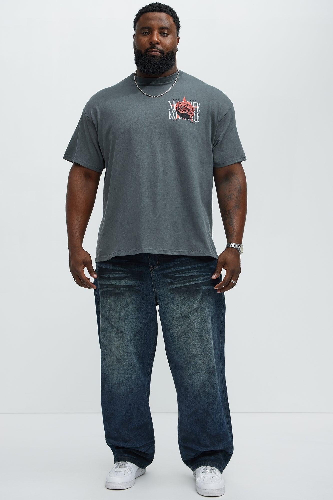 Clinging To Power Short Sleeve Tee - Grey Product Image