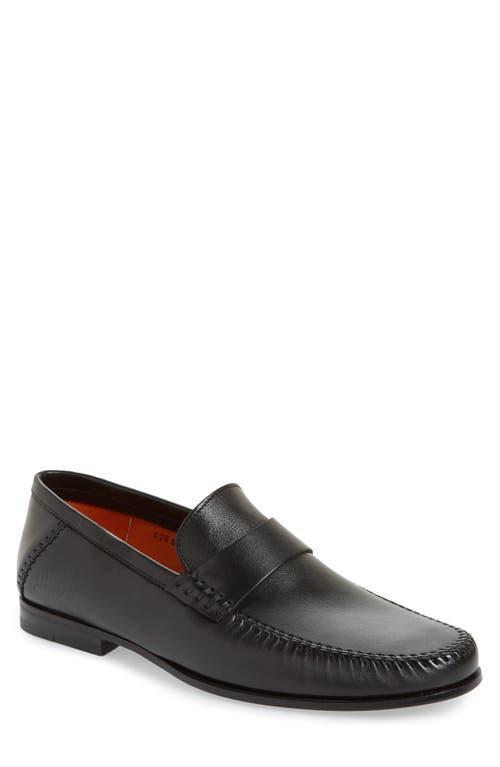 Mens Paine Whipstitched Leather Loafers Product Image