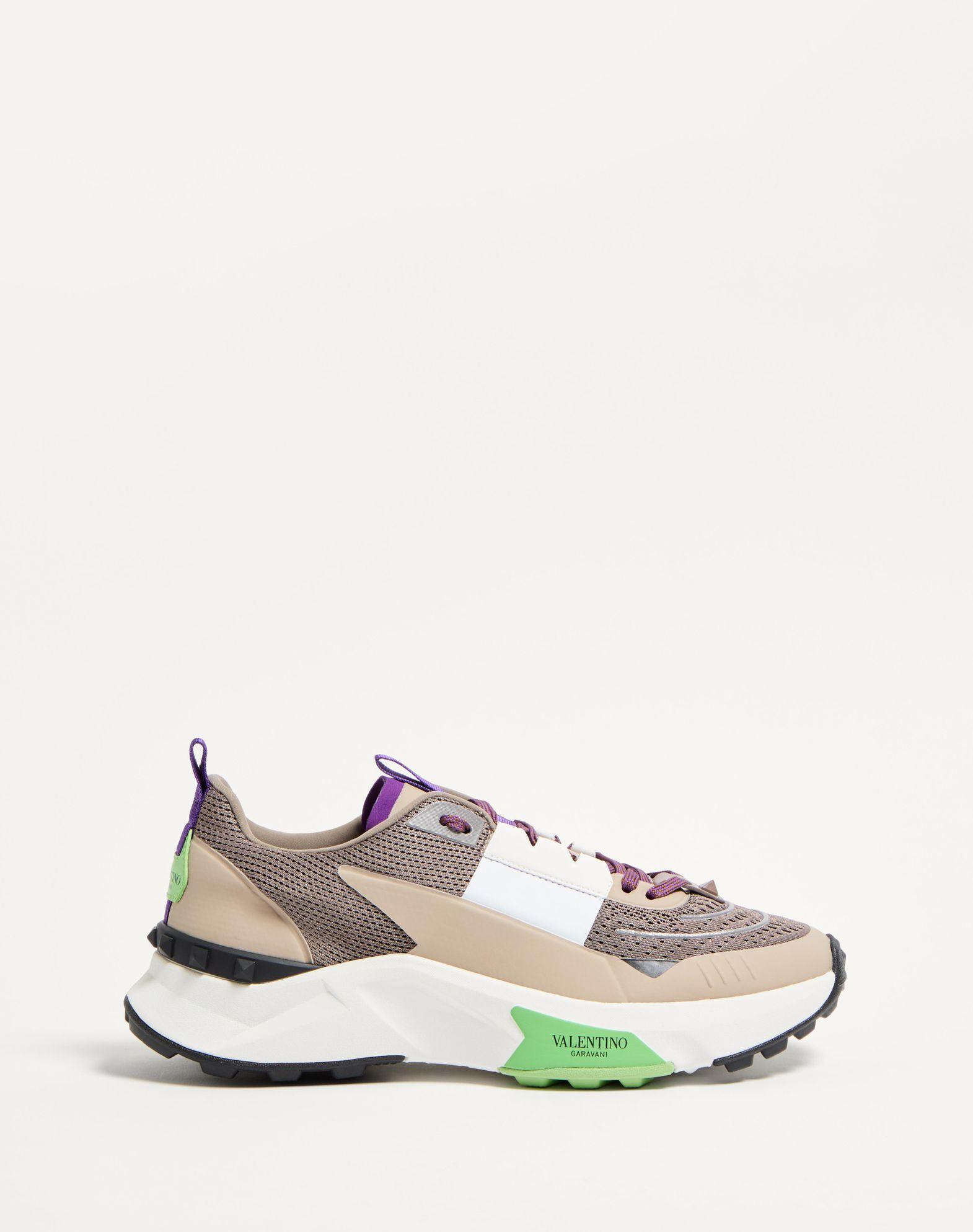 True Act Low Top Sneaker In Mesh And Rubberized Fabric Product Image