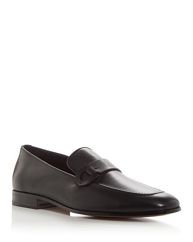 Ferragamo Mens Bonny Venice Gancini Leather Loafers - Regular Product Image