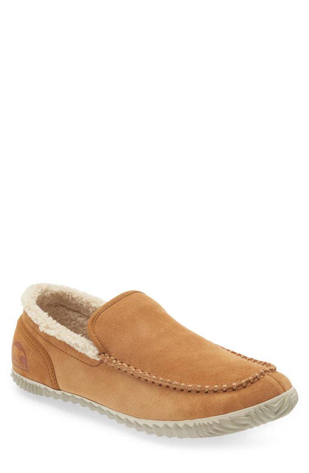 SOREL Dude Faux Fur Lined Slipper In Brown Product Image