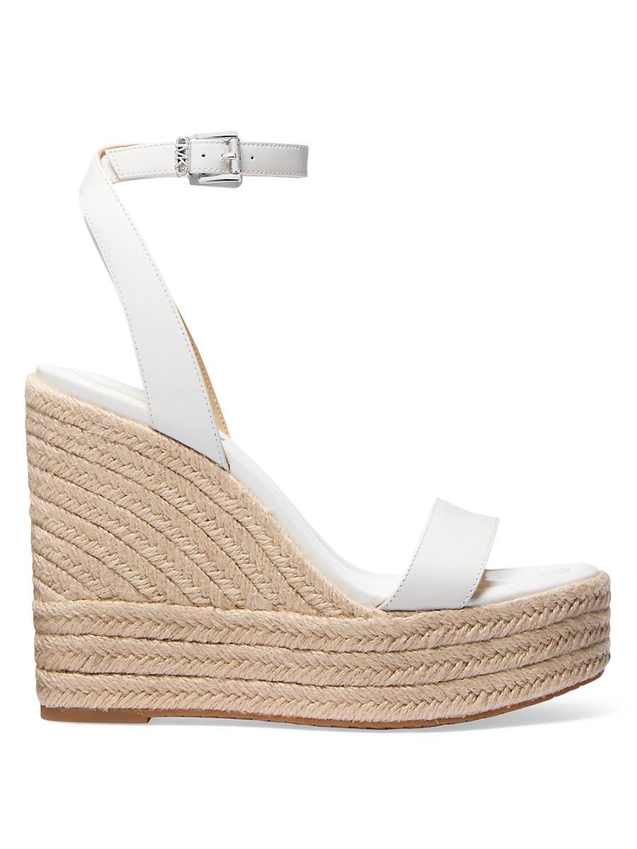 Womens Leighton 125MM Leather Platform Wedge Sandals Product Image