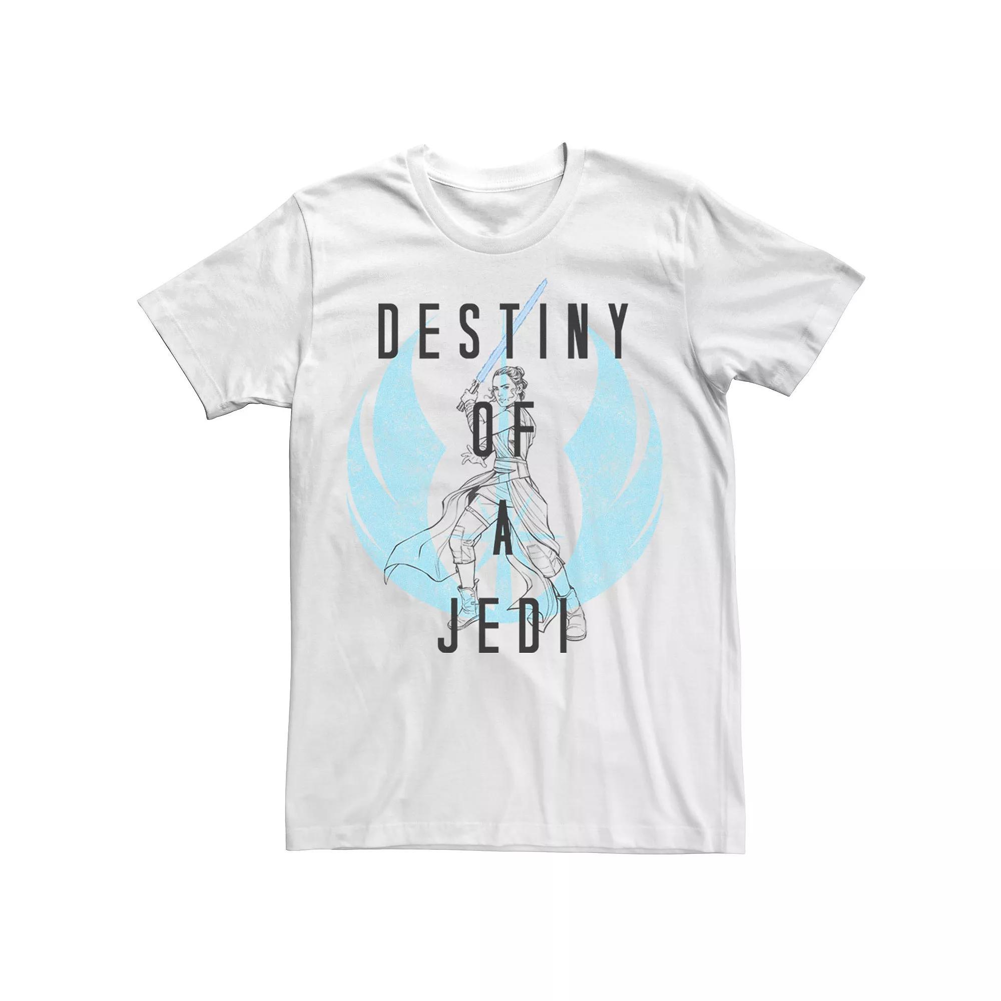 Men's Star Wars: The Rise Of Skywalker Rey Destiny Of A Jedi Tee, Size: XXL, Athletic Grey Product Image