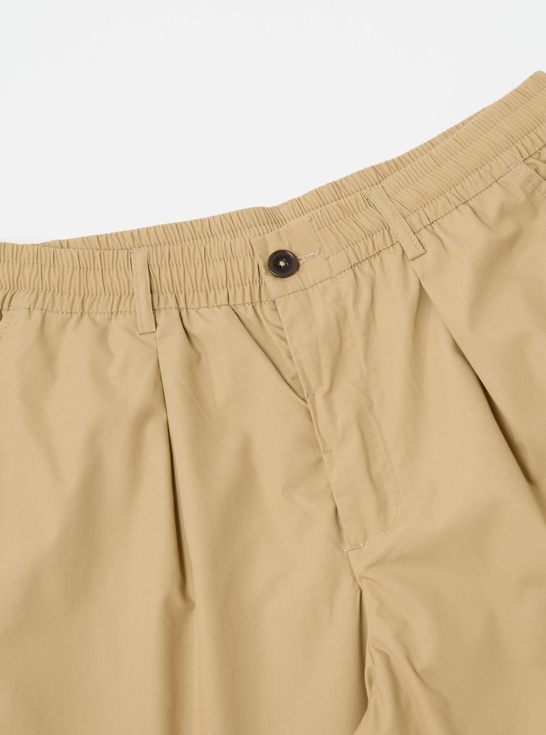 Sand Recycled Polytech Pleated Track Pant Product Image