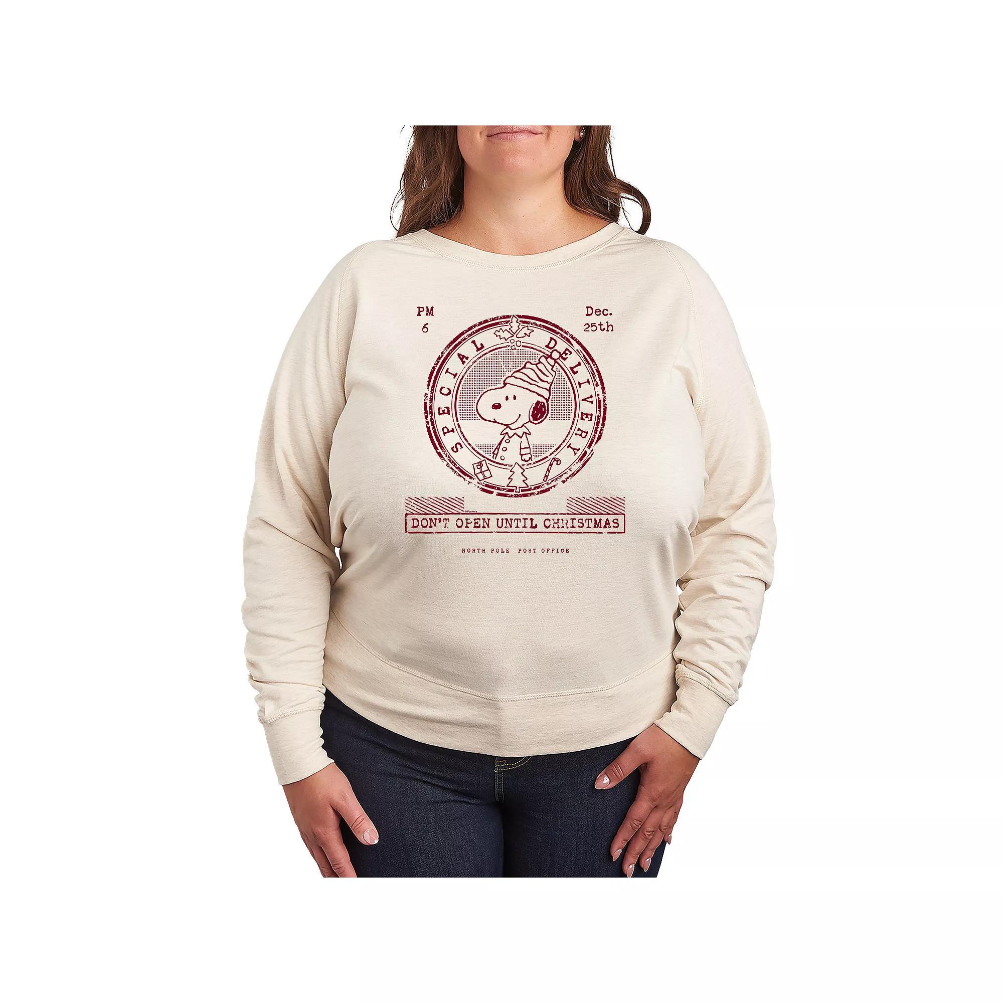 Plus Size Peanuts Snuggles And Cuddles Graphic Tee, Womens Product Image