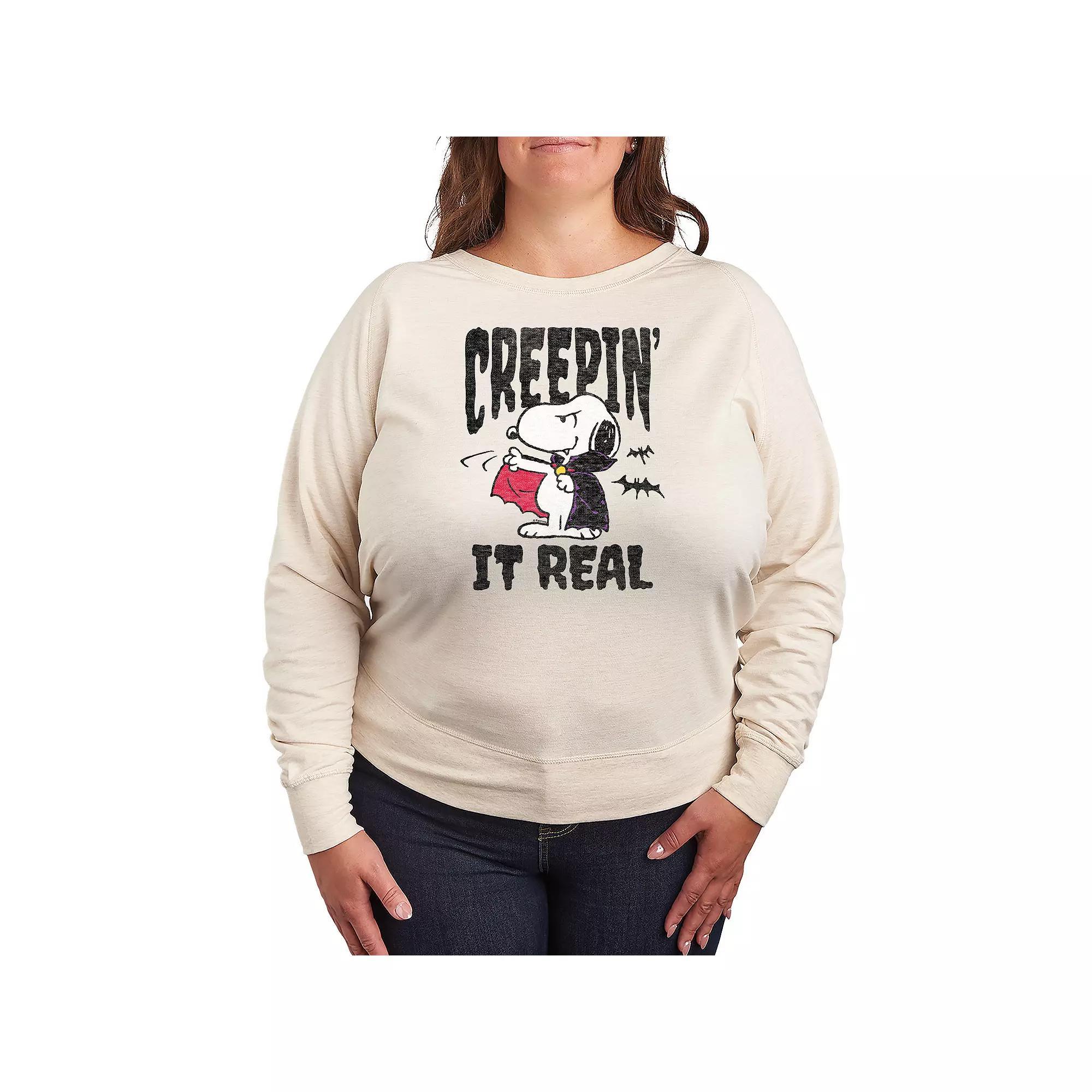Plus Size Marvel Avengers Assemble Group French Terry Long Sleeve Tee, Womens Product Image