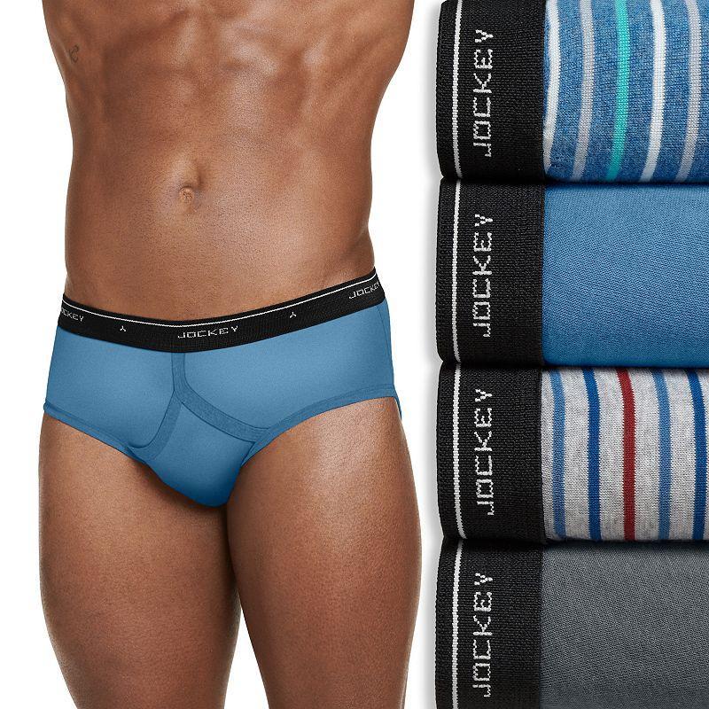 Men's Jockey® 4-pack Classic Low-Rise Briefs, Size: 32, Blue Gray Product Image